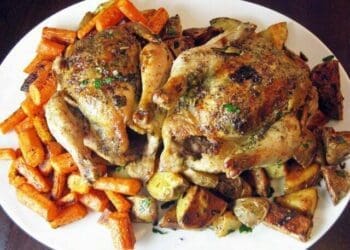 Herb-Roasted Cornish Hens with Root Vegetables - TheRecipe.Website