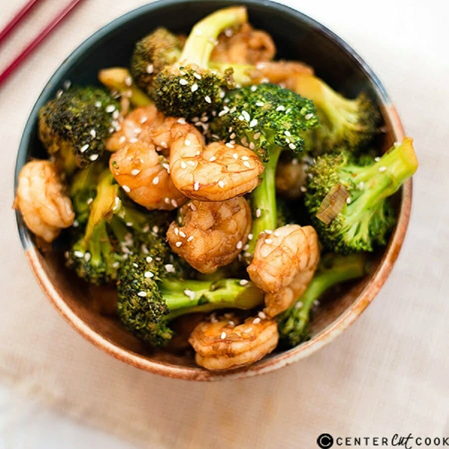 Stir-Fried Shrimp and Brocolli - TheRecipe.Website