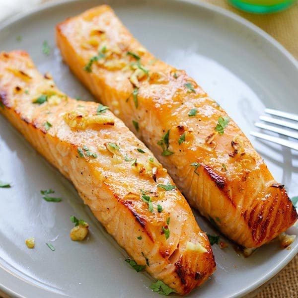 Grilled Salmon with Mustard Butter - The Recipe Website