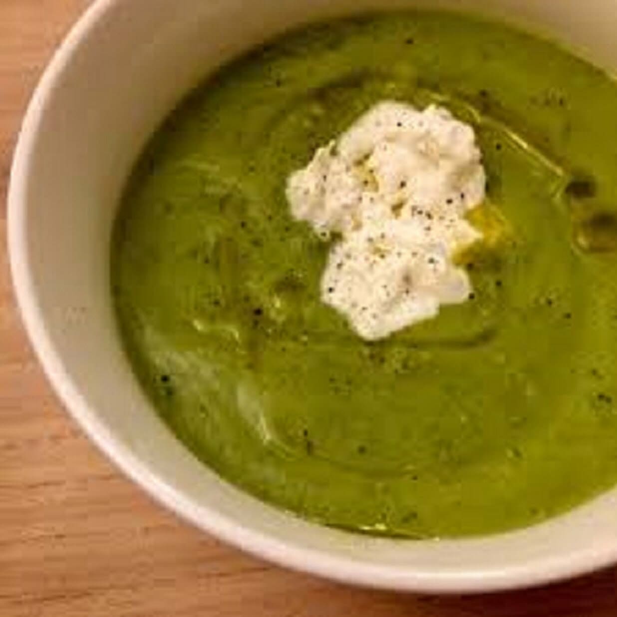 Egg Drop and Zuccini Soup