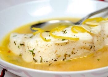 Halibut, Egg and Lemon Sauce - TheRecipe.Website