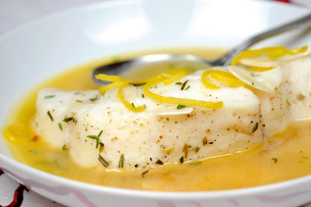 Halibut, Egg and Lemon Sauce - TheRecipe.Website