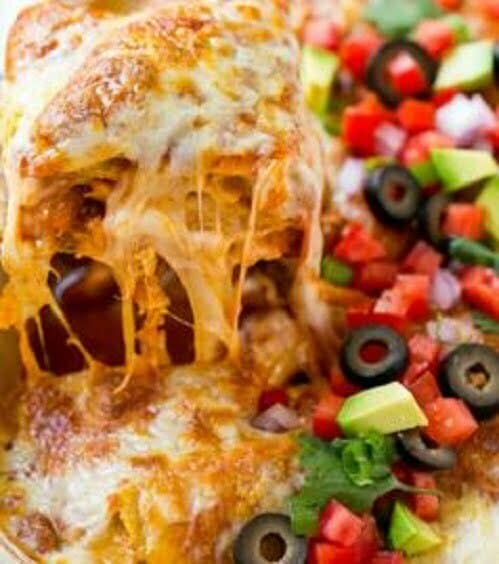Chicken Enchilada Casserole Recipe - TheRecipe.Website