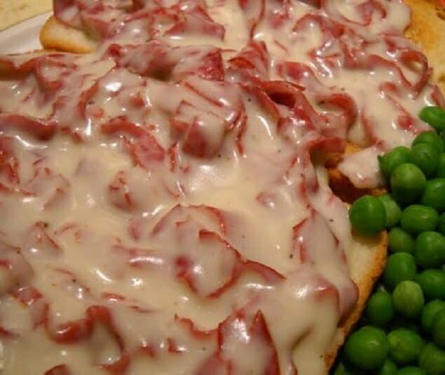 Creamed Chipped Beef on Toast - TheRecipe.Website