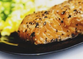 Frilled Salmon with Hot Mustard Sauce - TheRecipe.Website