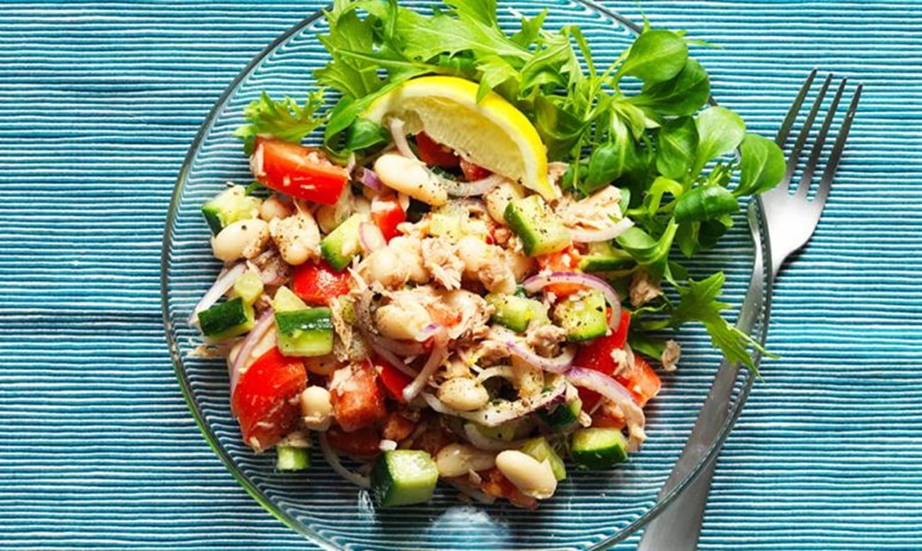 White Bean, Tuna and Lemon Salad Recipe - TheRecipe.Website