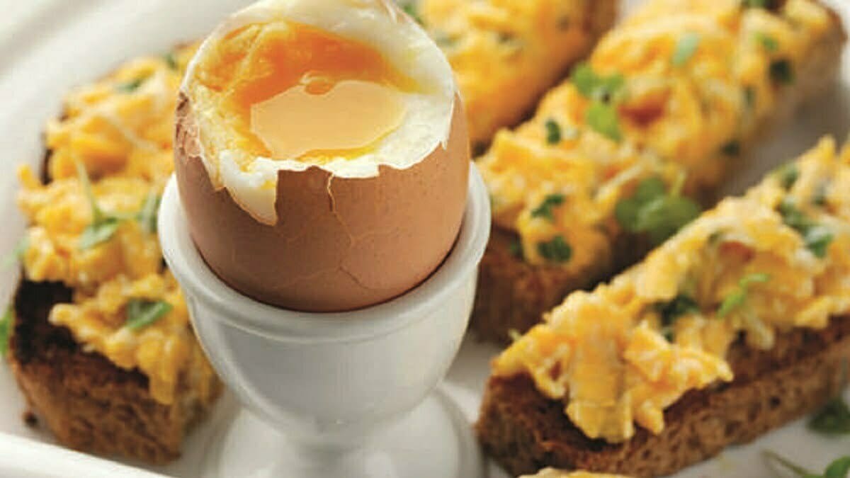Boiled Egg with Cheese Soldiers