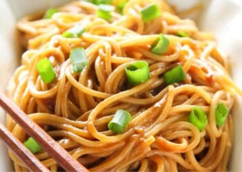 Noodles with Peanut Sauce Recipe- TheRecipe.Website