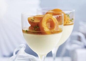 Yoghurt Panna Cotta with Apricots Recipe - TheRecipe.Website