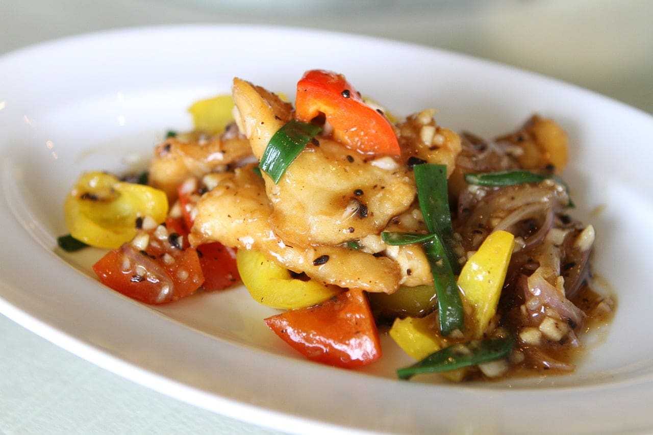 Fish with Sweet Peppers