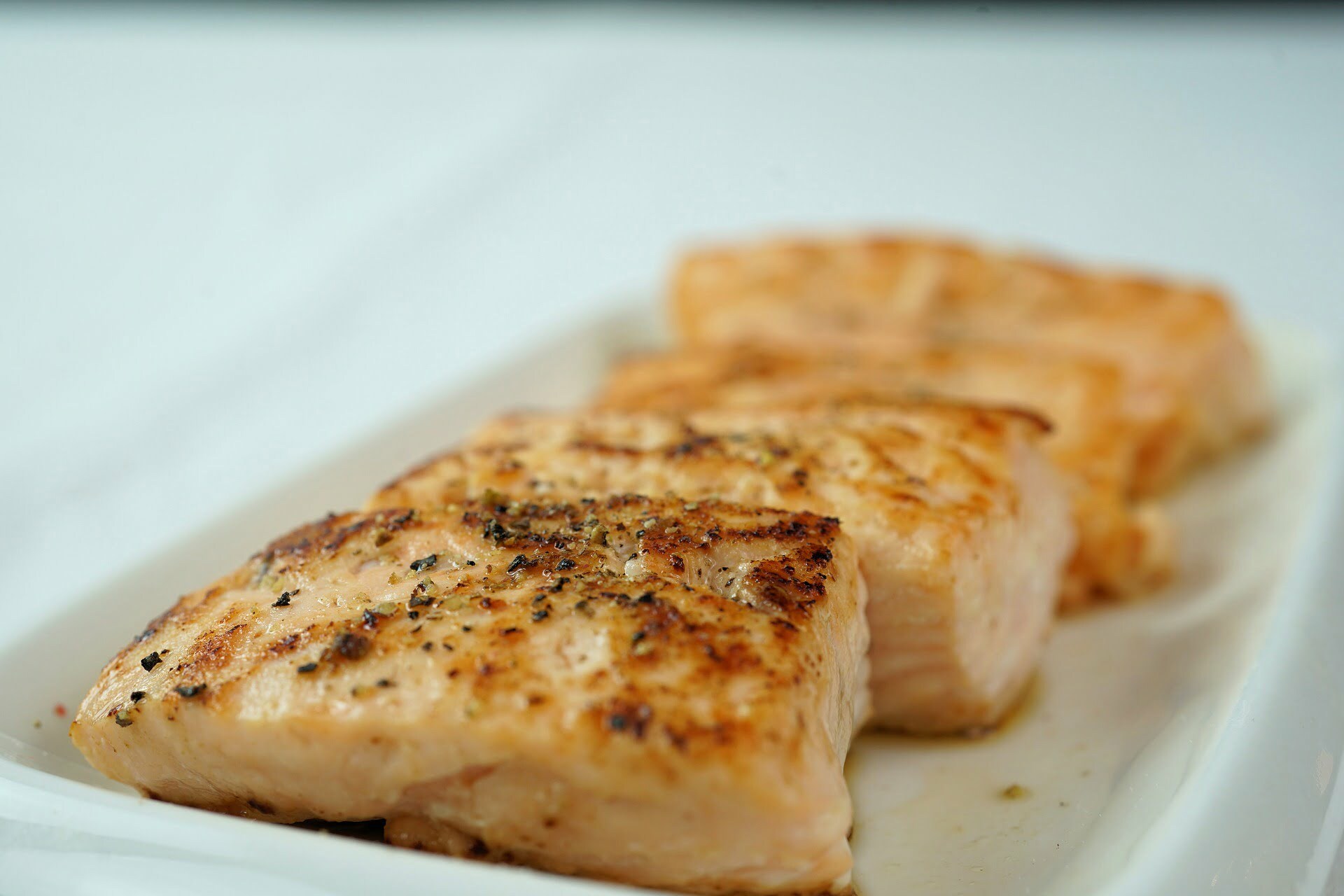 Salmon with Mustard Dressing