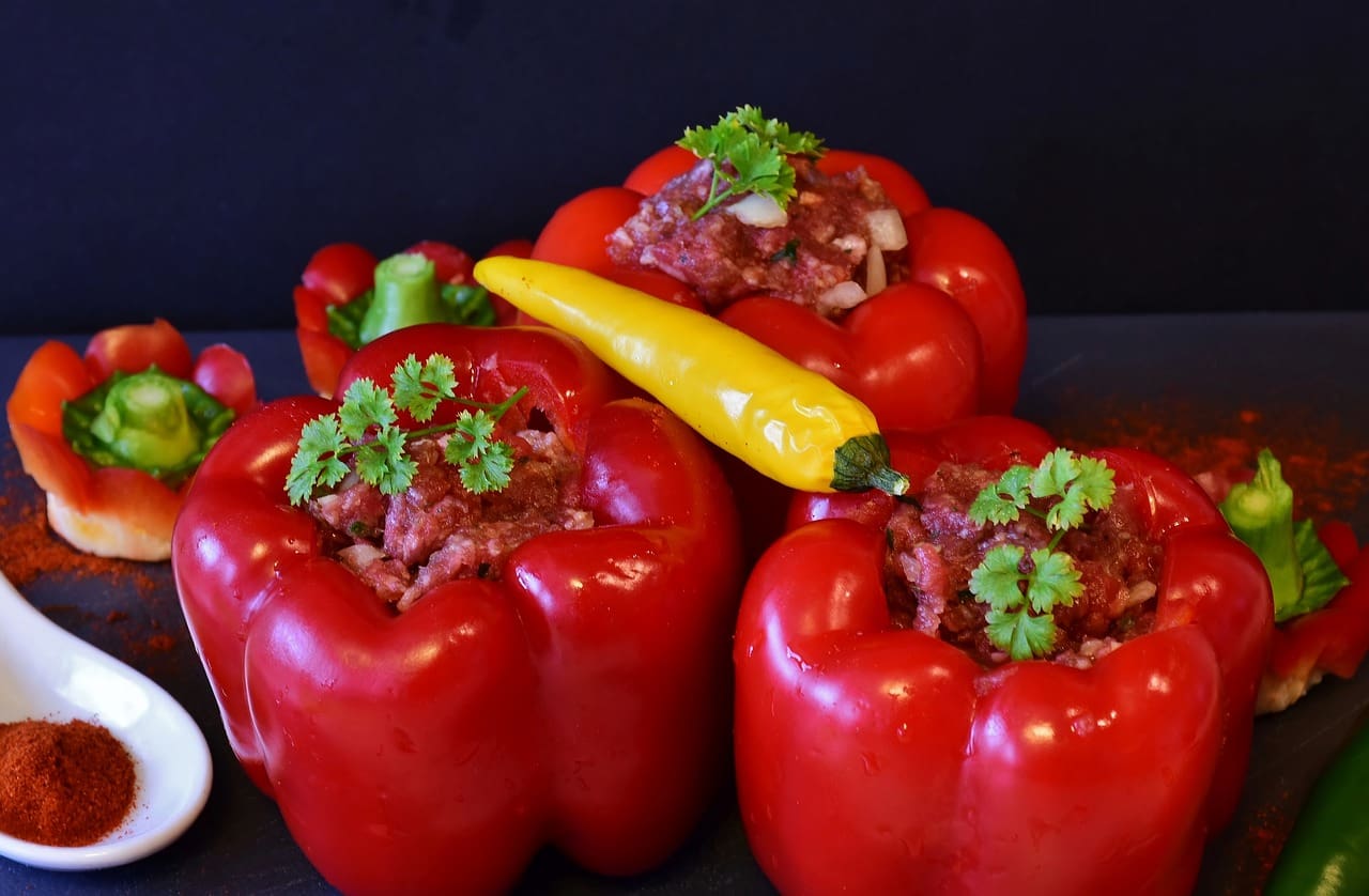 Mince Stuffed Peppers