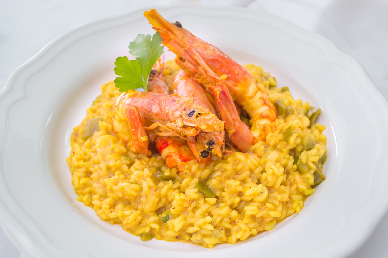 Italian Risotto (Saffron and Shrimp) - Riso Scotti