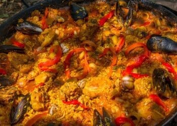 Chicken and Seafood Paella Recipe