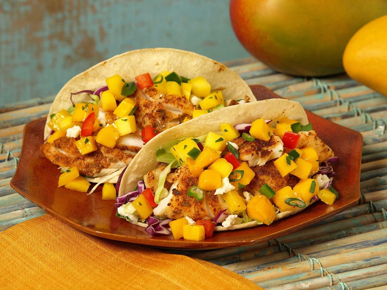 Catfish Tacos with Mango Salsa Recipe - TheRecipe.Website