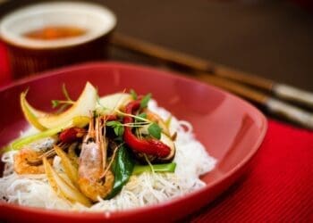 Asian Prawns with Noodles Recipe - TheRecipe.Website