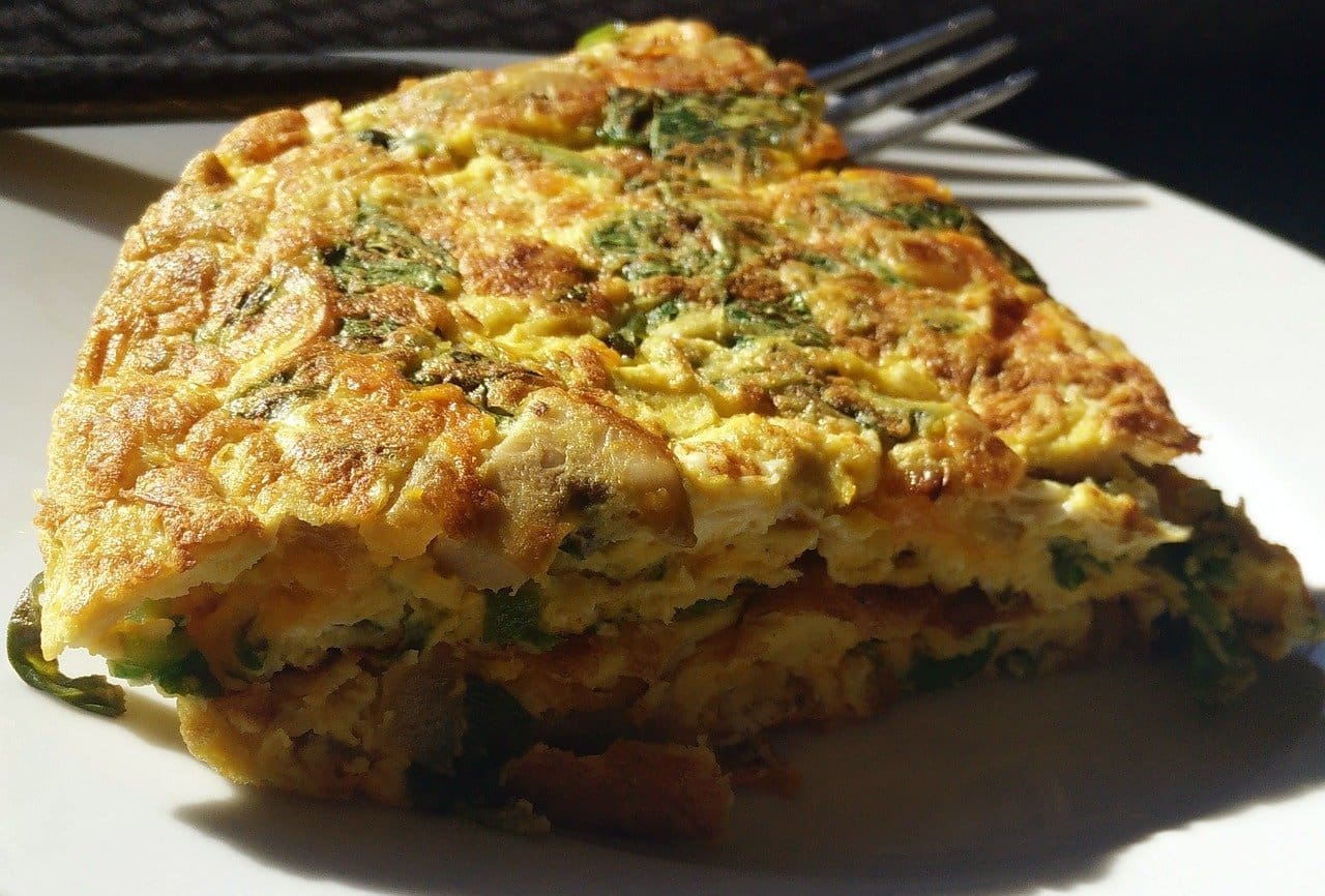 Ham, Spinach and Mushroom Omelette Recipe - TheRecipe.Website