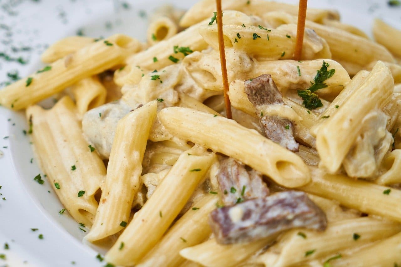 Ham and Penne in a Creamy Sauce Recipe - TheRecipe.Website