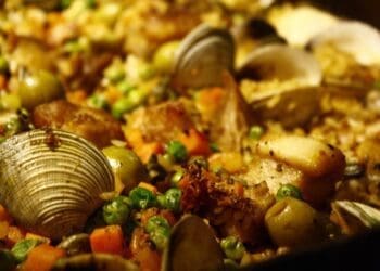 Shrimp Seafood Paella Recipe - TheRecipe.Website