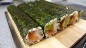 Crab and Salmon Sushi Recipe - TheRecipe.Website