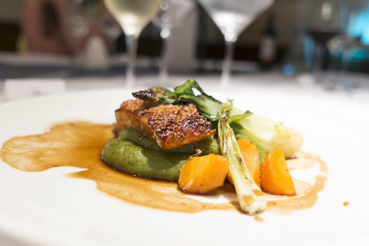 Baked Salmon with Pea Puree Recipe - TheRecipe.Website