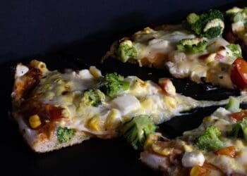 Broccoli, Sweetcorn and Cheese Pizza Recipe - TheRecipe.Website