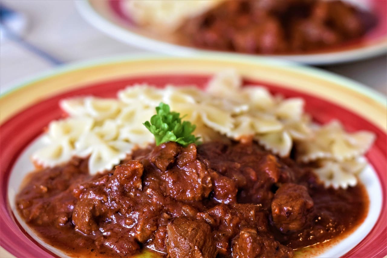 Goulash with Farfalle Recipe - TheRecipe.Website