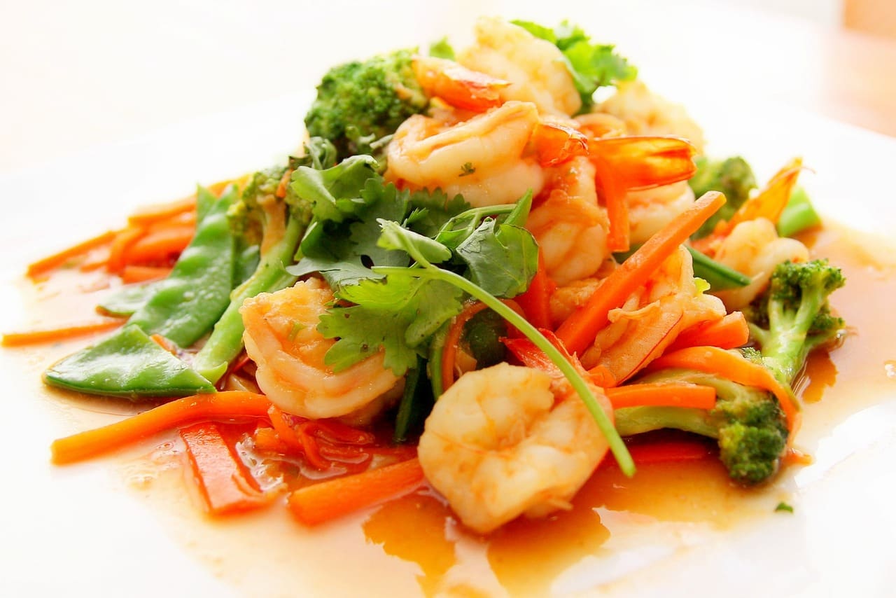 King Prawn and Vegetable Stir Fry Recipe - TheRecipe.Website