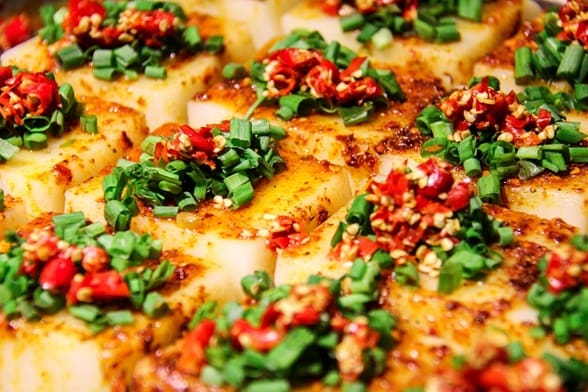 Pan Fried Tofu with Chilli and Chives Recipe - Visit TheRecipe.Website for more Pan Fried Tofu recipes.
