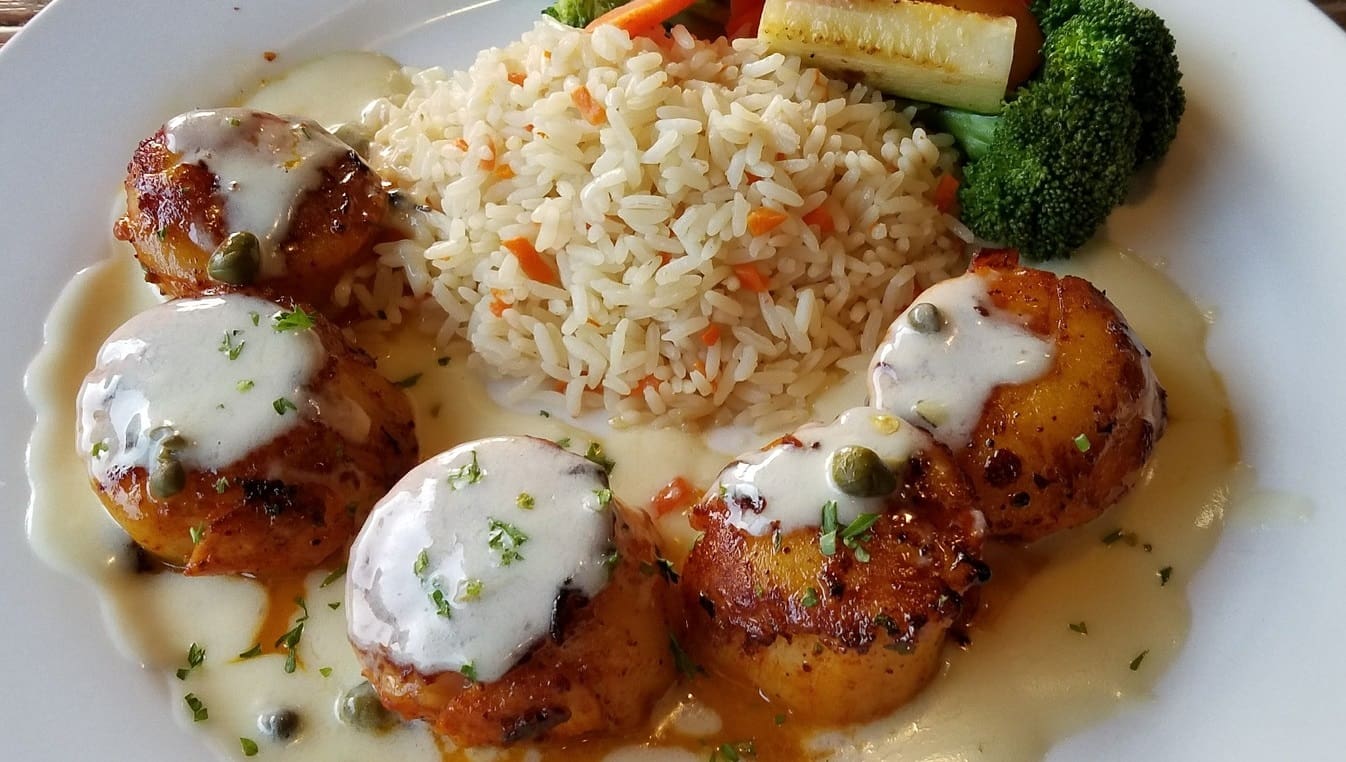 Pan Fried Scallops with Cream Sauce Recipe - TheRecipe.Website