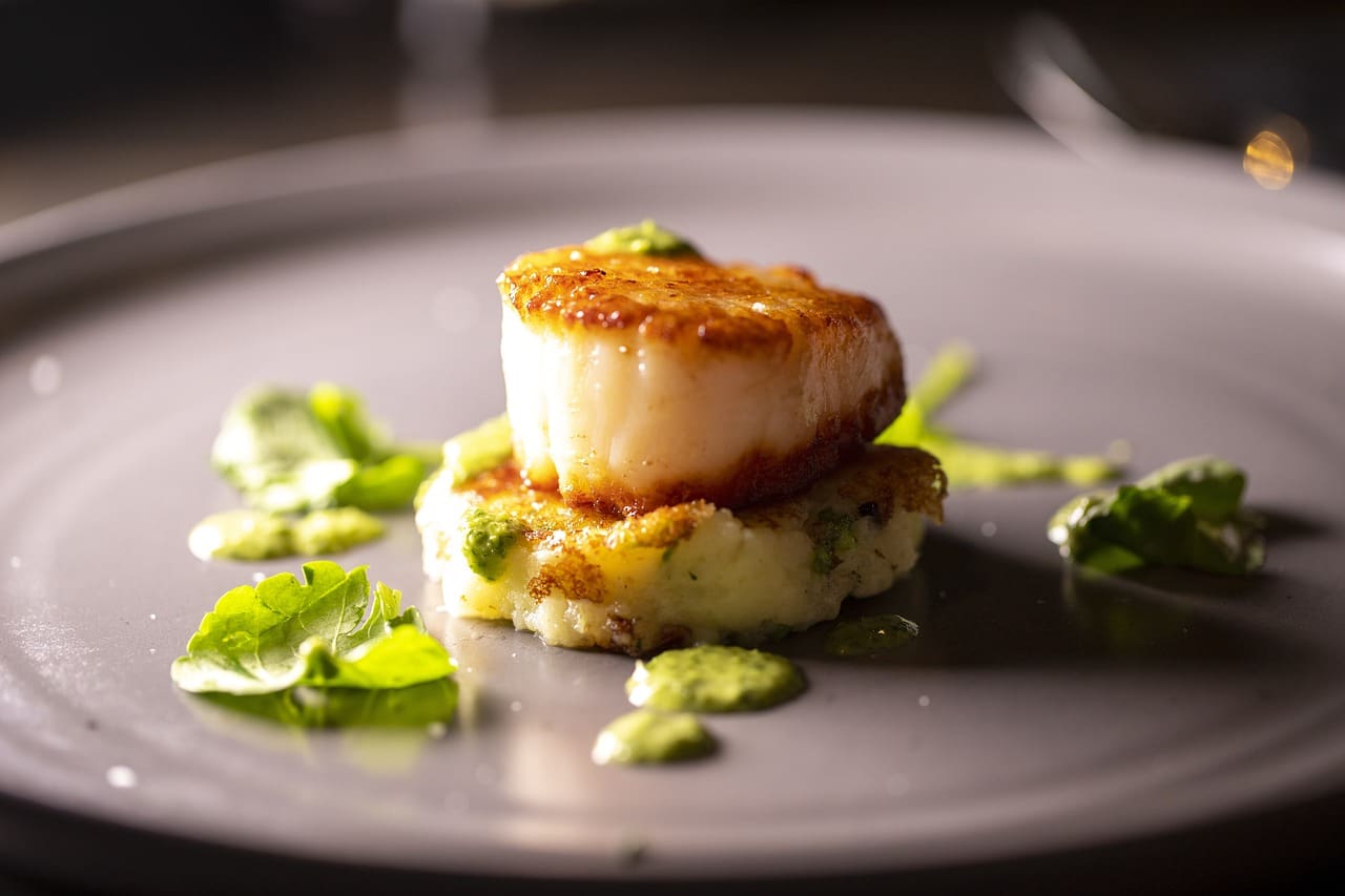 Pan Fried Scallops with Salsa Verde Recipe - TheRecipe.Website