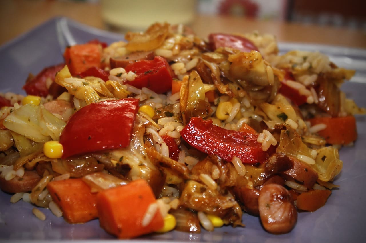 Sausages with Rice Recipe- TheRecipe.Website