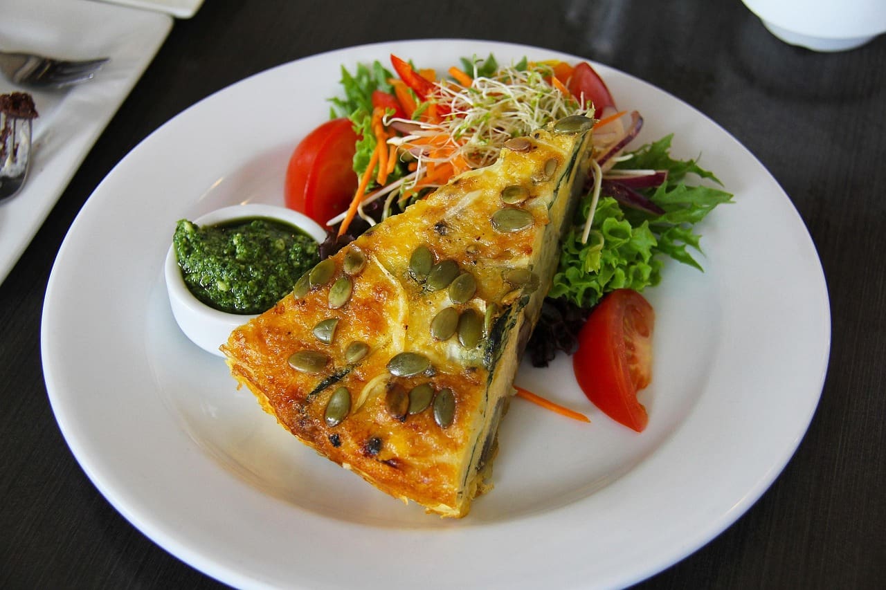 Vegetarian Quiche with Basil Pesto Recipe - TheRecipe.Website