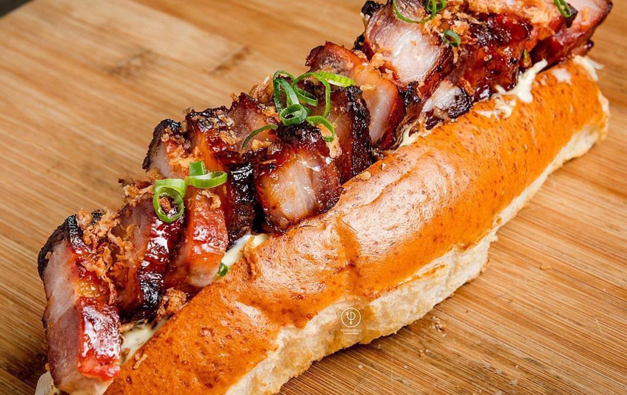 Cheesy Pork Belly French Stick Recipe - TheRecipe.Website