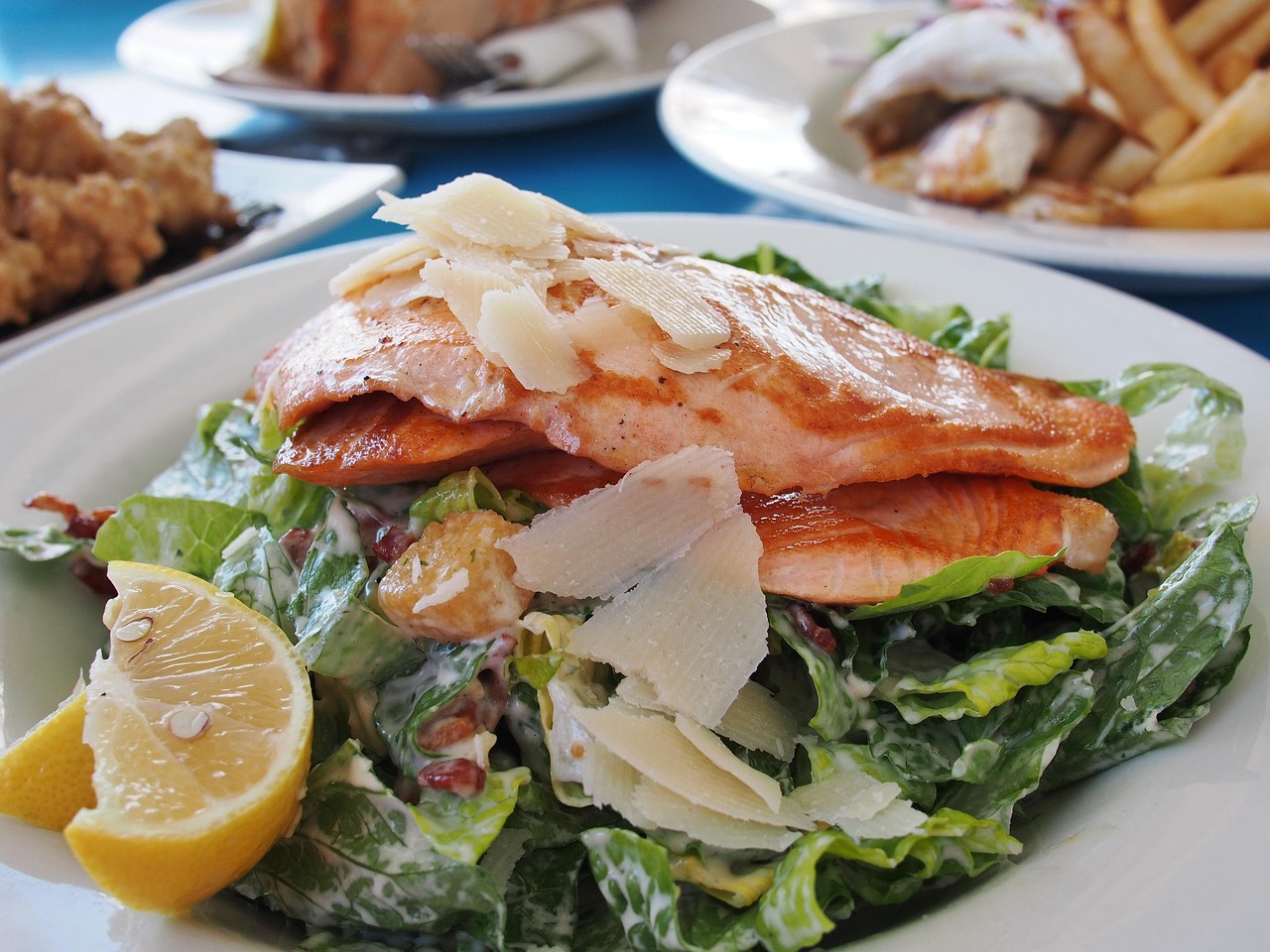 Baked Salmon Caesar Salad Recipe - TheRecipe.Website