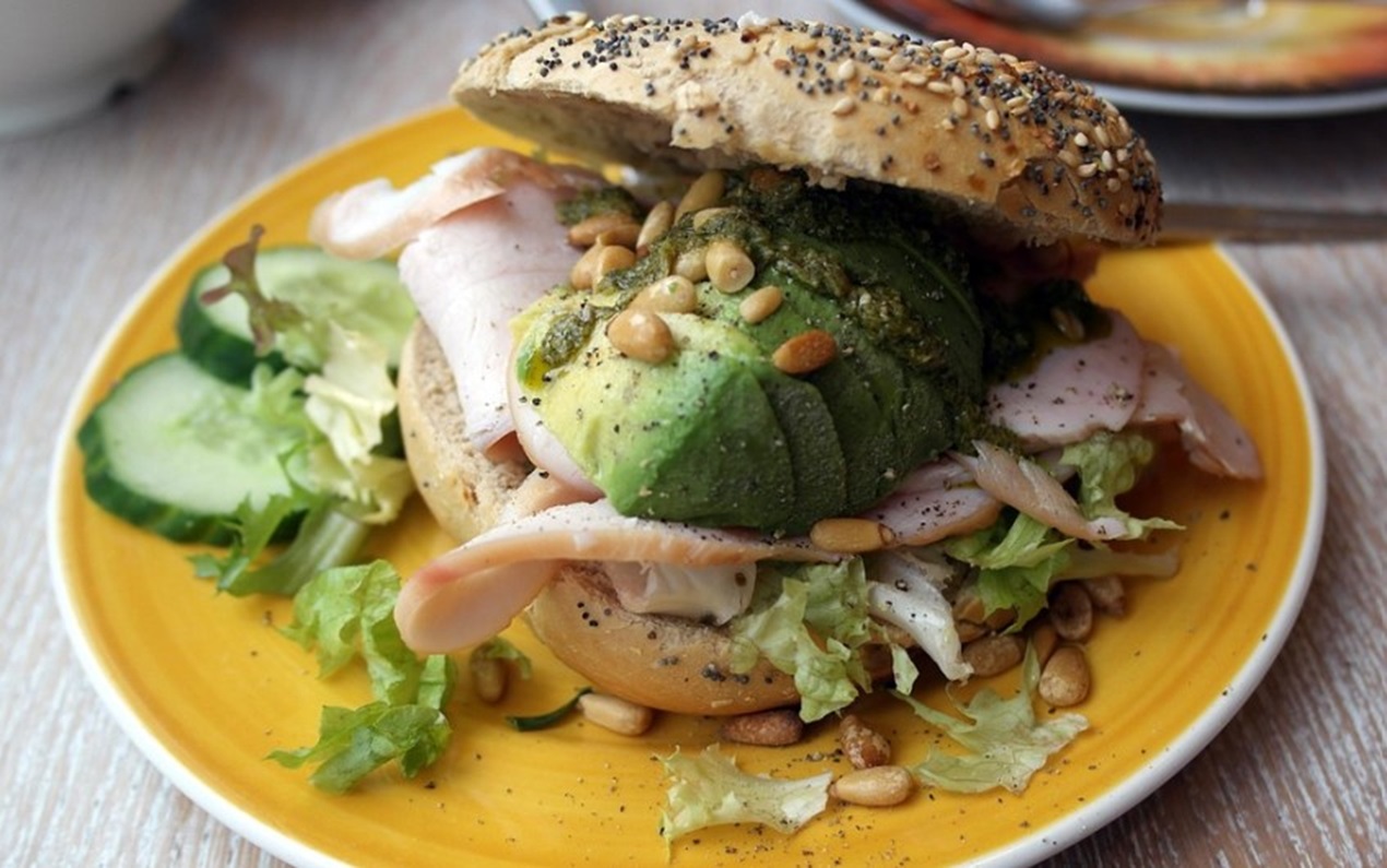 Chicken and Avocado Bagel Recipe - TheRecipe.Website