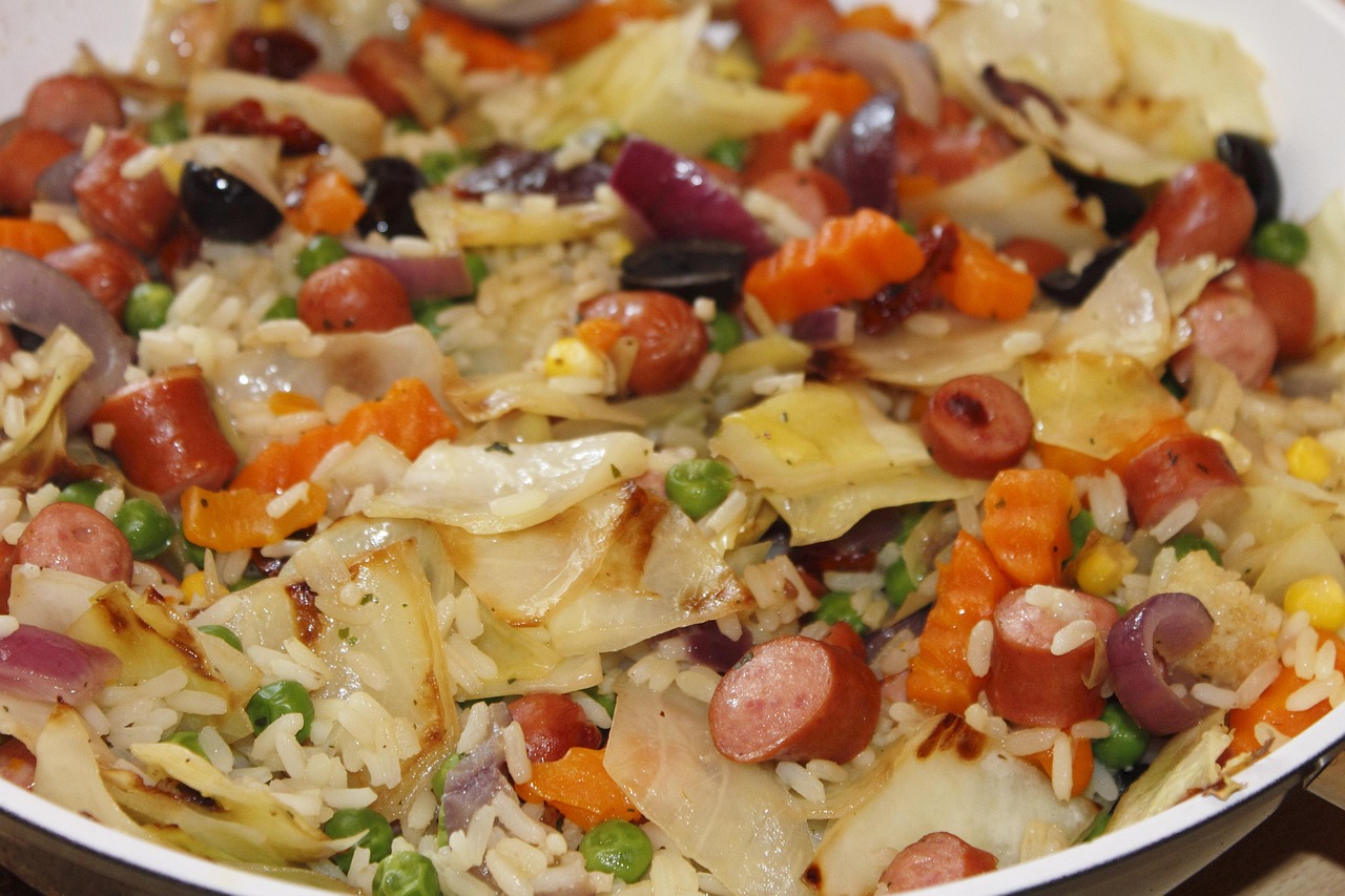 Sausage, Veg and Rice Bake Recipe - TheRecipe.Website