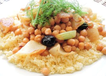 Chickpea, Fennel and Olive Couscous Salad Recipe - TheRecipe.Website