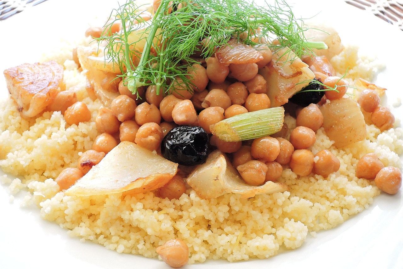 Chickpea, Fennel and Olive Couscous Salad Recipe - TheRecipe.Website