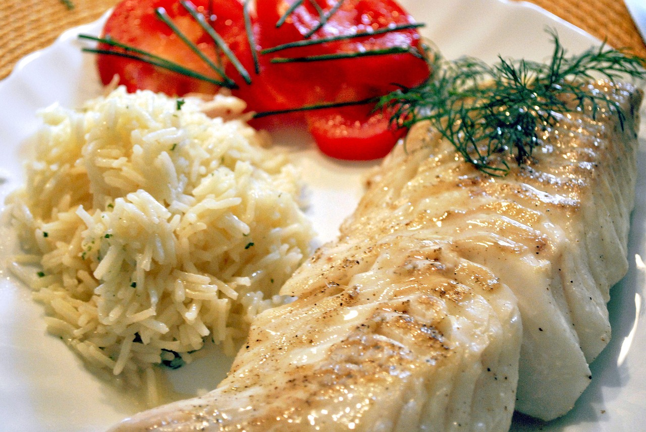 Baked Co with Fluffy Rice Recipe - TheRecipe.Website